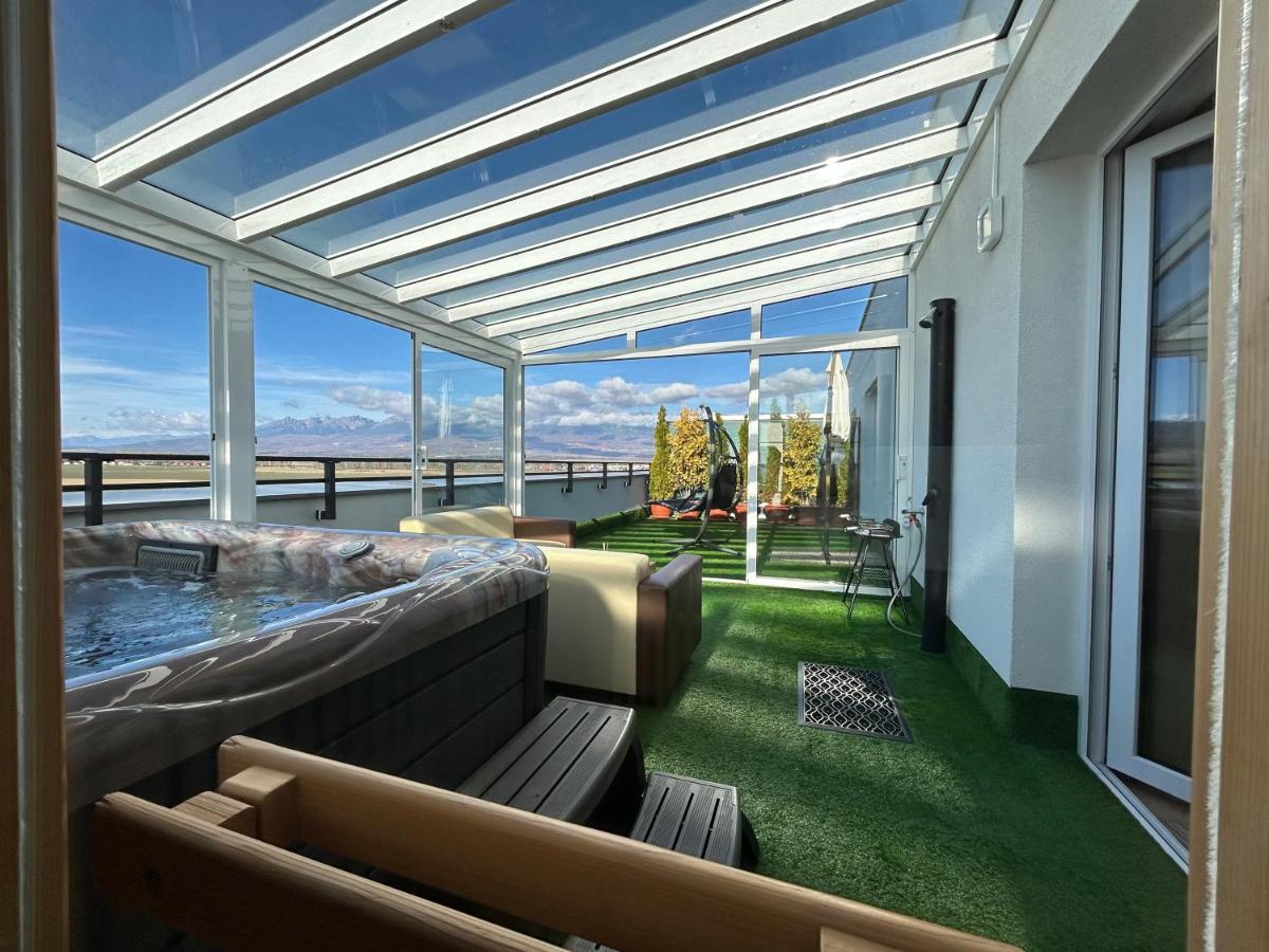 Tatra billetee apartmán s luxusným výhľadom na VysokéTatry a súkromným wellness Poprad Exterior foto